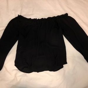 Black Off-the-Shoulder Top